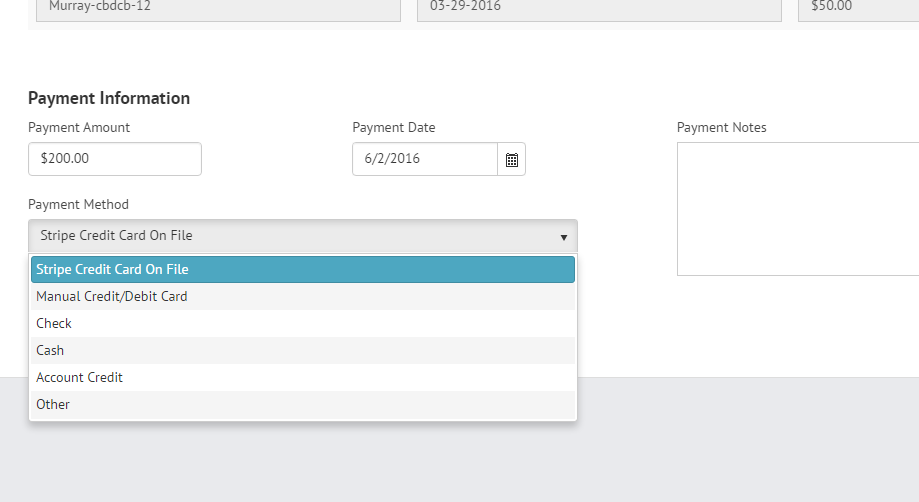 credit card processing in TherapyZen