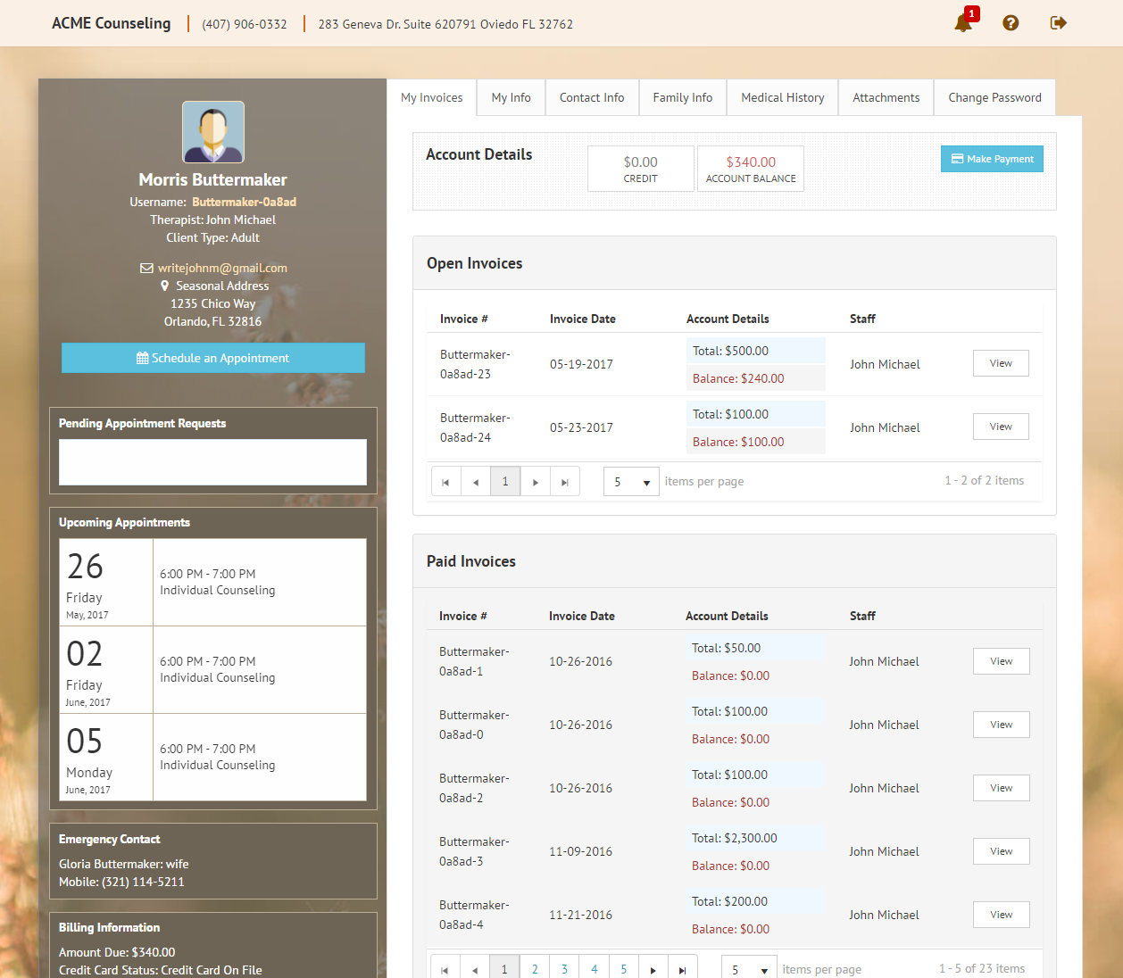 TherapyZen Client Intake 2.0